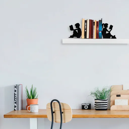 Opritor de carti, Kitap tutucu 10, 40.5x14x22 cm, Negru