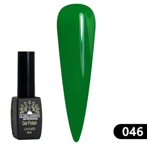 Oja Semipermanenta Global Fashion Black Elite 8 ml, 046, TPO Free
