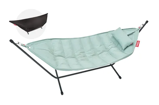 Hamac Headdemock superb, incl. perne și structuri negre, mai multe variante - Fatboy Culoare: spumă de mare