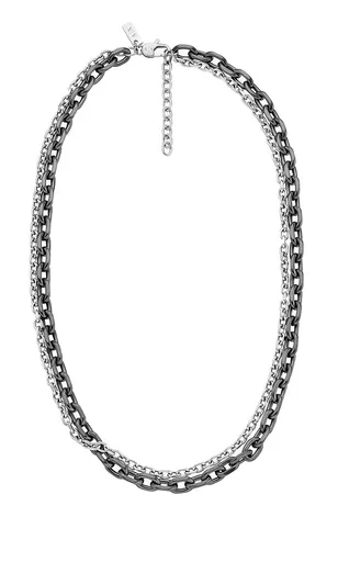 Armani Exchange Colier dublu din oțel pentru bărbați AXG0159060