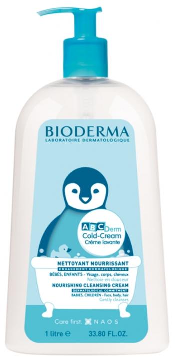 Bioderma Cremă de curățare hrănitoare ABCDerm (Nourishing Cleansing Cream) 1000 ml