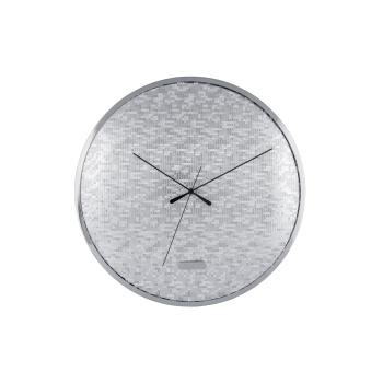 Karlsson 6005SI design ceas de perete argintiu,diametru 40 cm