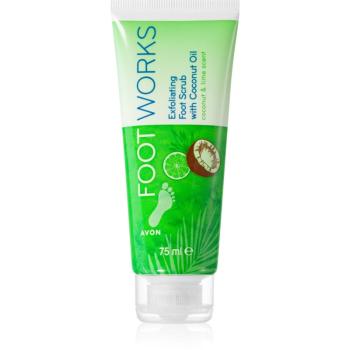 Avon Foot Works Coconut Oil peeling pentru picioare 75 ml