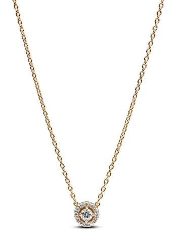 Pandora Colier placat cu aur cu pietre de zircon cubic Shine Timeless 363548C01-45