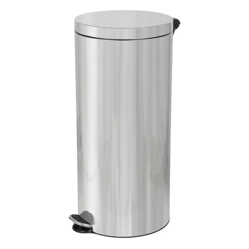 Alda Coș de gunoi cu pedală Soft Close FreedomFresh 30 l, oțel inoxidabil lucios, inox lucios, 30 l