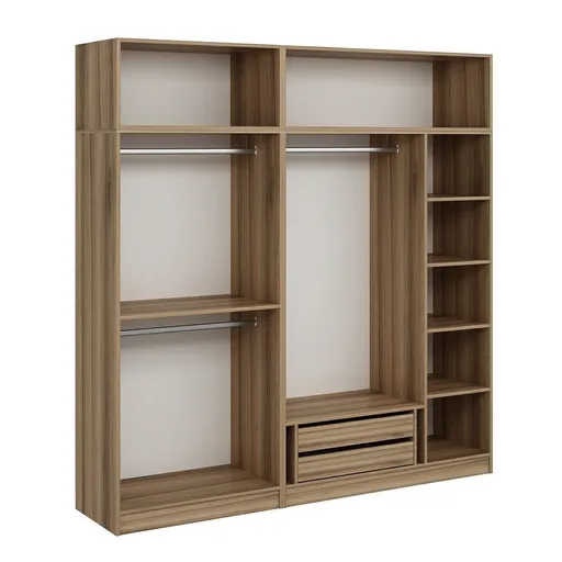 Dulap pentru haine, Hanah Home, Kale, 225x235x52 cm, Dore