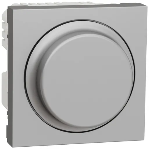 Variator universal rotativ LED 2 module Schneider Noua Unica NU351430, aluminiu