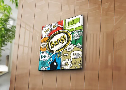 Tablou decorativ, 4545K-108, Dimensiune: 45 x 45 cm, Multicolor