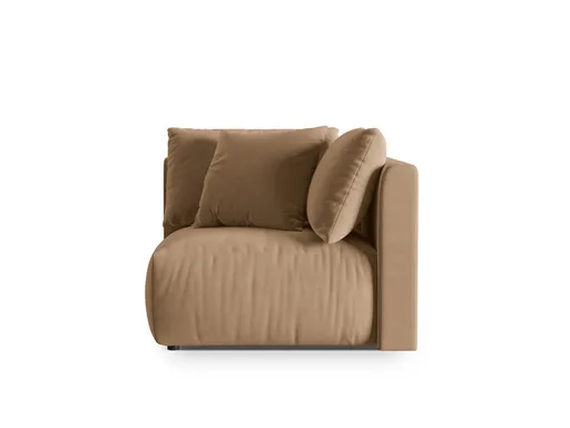Modul pentru canapea, 1 loc, Chris-184, Micadoni Home, 100x100x80 cm, catifea, bej sand
