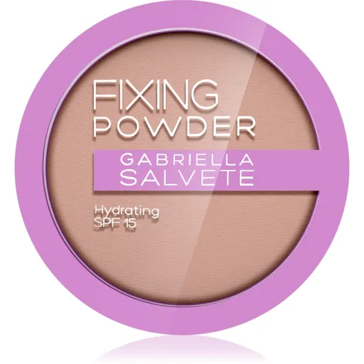 Gabriella Salvete Fixing Powder Hydrating pudră compactă SPF 15 culoare 04 Nude Beige 8 g