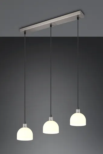 Lustra Molly, RL NOW, 60x12x150 cm, 10W, 3x E14, metal, nichel mat/alb