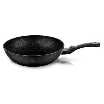 Tigaie Wok cu suprafața marmură Berlinger Haus Black Rose Collection, 30 cm