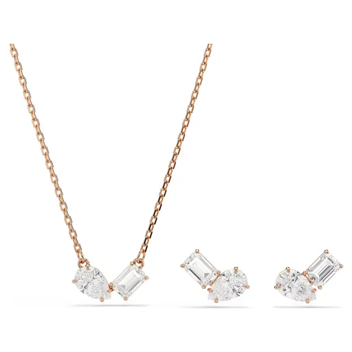 Swarovski Set fermecător de bijuterii placate cu aur cu cristale Mesmera 5734246 (cercei, colier)