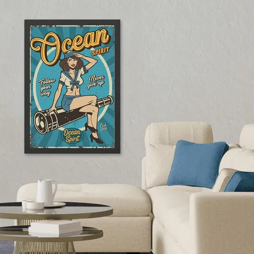 Tablou decorativ, Ocean Spirit (40 x 55), Polistiren, Multicolor