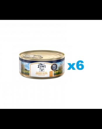 ZIWIPEAK Cat Chicken conserve pisici 6x85 g cu pui