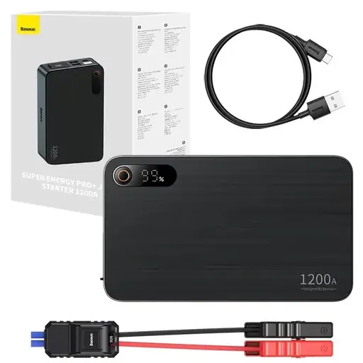 Starter auto Baseus Pro+ 1200A (negru) 6932172630256