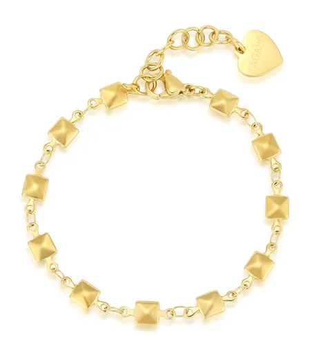S'Agapõ Brățară elegantă placată cu aur Chunky SHK32