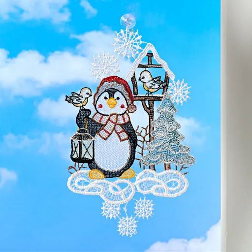 Decoratiune pentru fereastră Pinguin