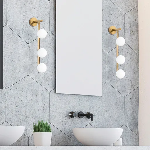 Aplica de perete, Opviq, 942FLG2124, Auriu