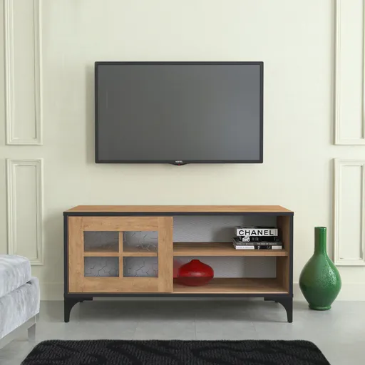 Comoda TV, Hanah Home, Revival 100, 100x54x42 cm, Stejar