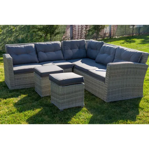 Set mobilier premium de gradina, Marbella, rattan sintetic