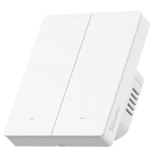 Intrerupator inteligent Sonoff M5-2C-80W, 2 canale, 10A, protocol Matter, alb 6920075777864