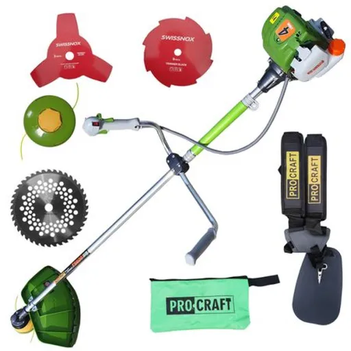 Motocoasa Procraft T5600, Motor 4 Timpi, 6.3 CP, Complet Accesorizata, Model Nou