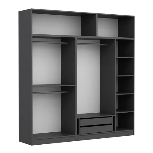 Dulap pentru haine, Hanah Home, Kale, 225x235x52 cm, Dore