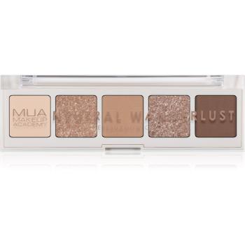 MUA Makeup Academy Professional 5 Shade Palette paletă cu farduri de ochi culoare Neutral Wanderlust 3,8 g