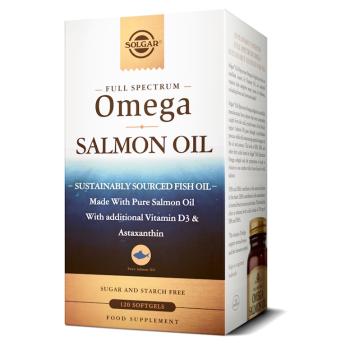 SOLGAR Full spectrum omega salmon oil 120 kapsúl