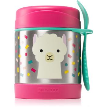 Skip Hop Zoo Llama termos cu linguriță 12m+ 325 ml