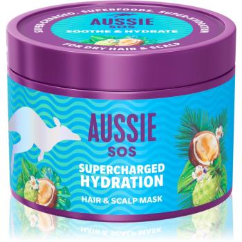 Aussie SOS Supercharged Hydration masca intens hidratanta pentru par si scalp 500 ml