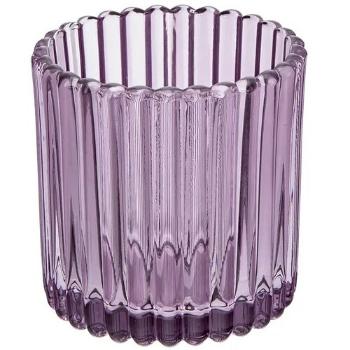 Altom Sklenený svietnik na čajovú sviečku Tealightpr. 8,5 cm, fialová, 