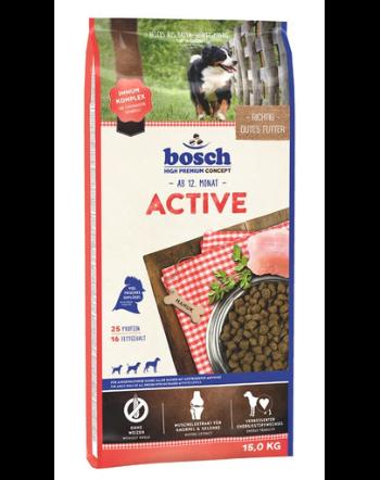 BOSCH Active Hrana uscata pentru caini adulti activi, cu carne de pasare 15 kg