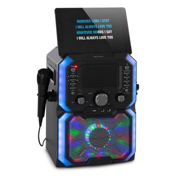 Auna Rockstar Plus, sistem karaoke, dispozitiv karaoke, bluetooth, USB, CD, spectacol LED, cinch