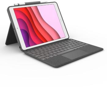 Billentyűzet Logitech Combo Touch az iPad (7., 8., 9. gen.) készülékhez - UK