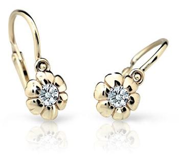 Cutie Jewellery Cercei pentru copii din aur galben C2151-10-X-1 alb