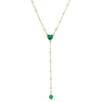 S'Agapõ Colier elegant placat cu aur cu zircon cubic Dazzly SDZ135