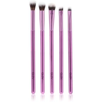 GLOV Accessories set perii machiaj pentru ochi tip Purple 5 buc