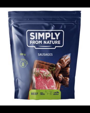 SIMPLY FROM NATURE Carnaciori pentru caini, cu vita 200 g