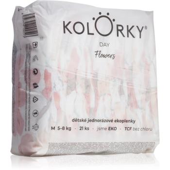 Kolorky Day Flowers scutece ECO de unică folosință marimea M 5-8 Kg 21 buc