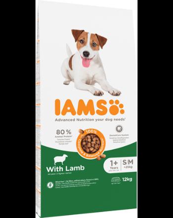 IAMS For Vitality Hrana uscata cu miel pentru cainii adulti de talie mica si medie 12 kg