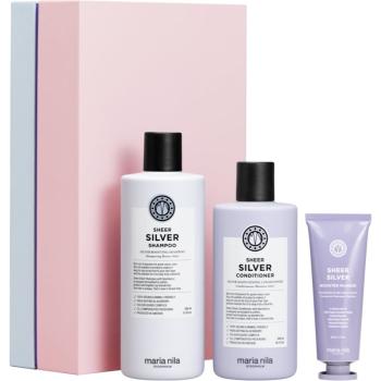 Maria Nila Sheer Silver Holiday Box set cadou pentru par decolorat