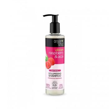 Organic Shop Șampon pentru volum Vibrant Raspberry & Acai (Volumising Shampoo) 280 ml