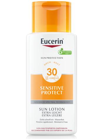 Eucerin Loțiune extra ușoară pentru bronzare Sensitive Protect SPF 30 (Extra Light Sun Lotion) 150 ml