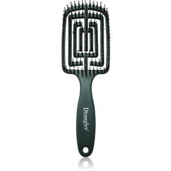 Dtangler Dry Blow, Glow And Go perie pătrată pentru uscarea părului culoare Emerald Green 1 buc