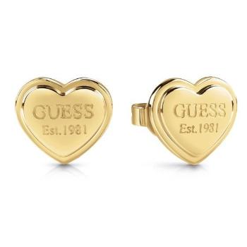 Guess Cercei la modă din oțel cu inimioară JUBE02179JWYGT/U