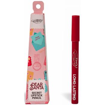 puroBIO Cosmetics Dear Santa SECRET Creion de buze de lunga durata în ambalaj cadou culoare 013 3 g