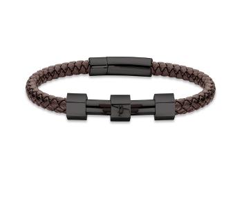 Police Moderní pánský kožený náramek PEAGB211962 21 cm