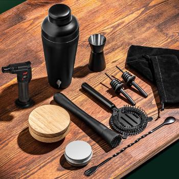 Barmanský set so sadou na údenie whisky Deluxe